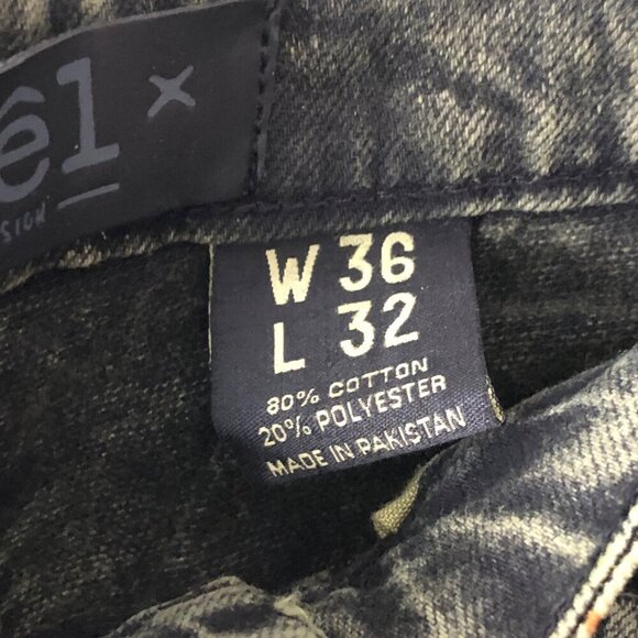 Men's R3BEL Skinny Jeans Denim Distressed Fashion Cargo Pockets Size 36 / 32L - Picture 6 of 9